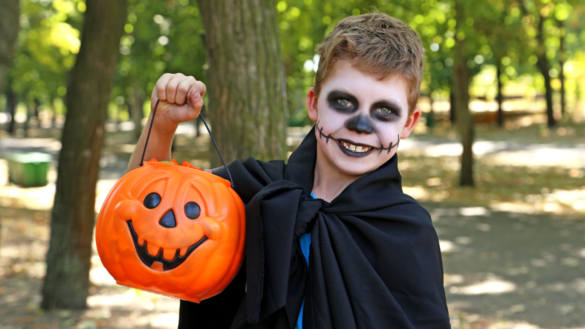 Halloweensminket kan ge allergiska reaktioner